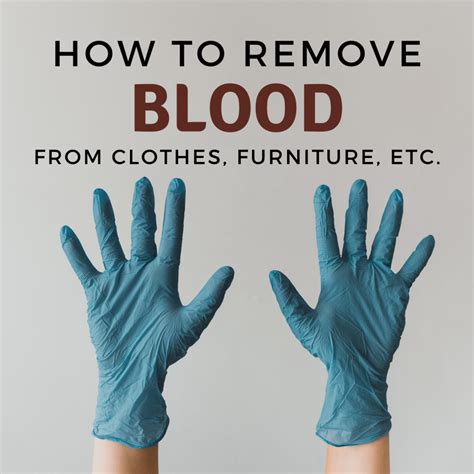 get blood out of fabric